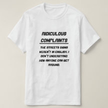 Les signes ridicules de plaintes n'étaient pas en