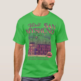 T-shirt Les Sims Visitent San Myshuno City Living Jeu Vidé