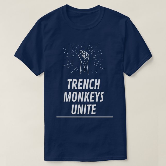 T-shirt Les singes de Trentch s'unissent (Design devant)