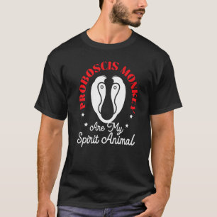T-shirt Les Singes Proboscis Sont Mon Esprit Animal Ape Zo