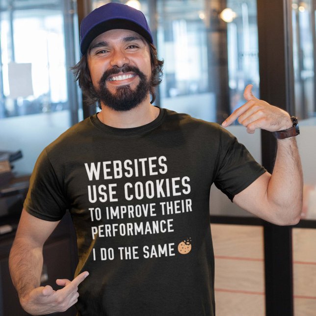 T-shirt Les sites Web utilisent des cookies (Créateur téléchargé)