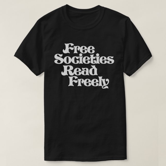 T-shirt Les sociétés libres lisent librement (Design devant)