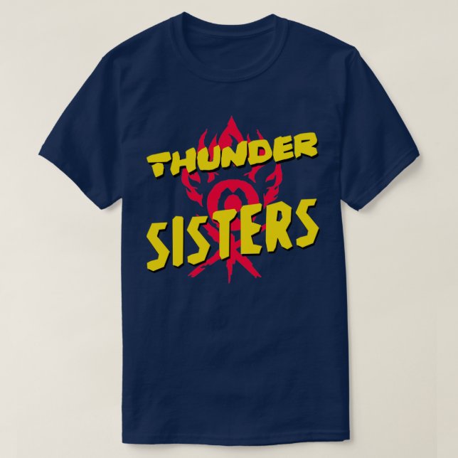 T-shirt Les soeurs tonnerre des Croods Un nouvel âge (Design devant)