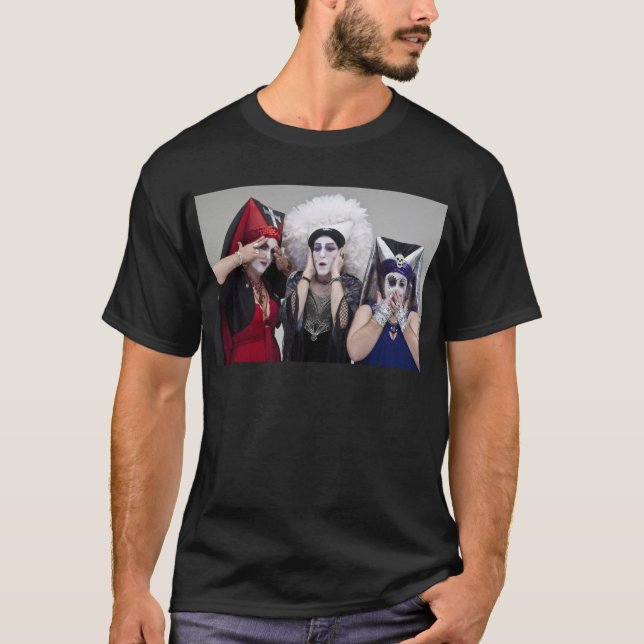 T-shirt Les soeurs voient l'aucun, entendent l'aucun, ne (Devant)