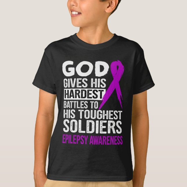 T-shirt Les soldats les plus touchants de Dieu EPILEPSY SE (Devant)