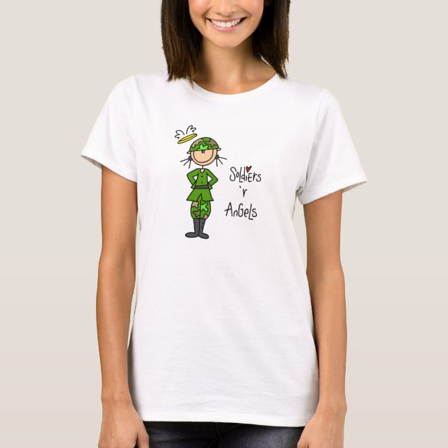 T-shirt Les soldats sont des anges (Devant)