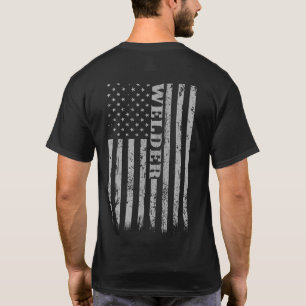 T-shirt Les soudeurs américains Vintages Décontractés fier