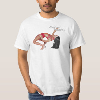 T-shirt Les sous-vêtements de Naomi se penchent le blanc