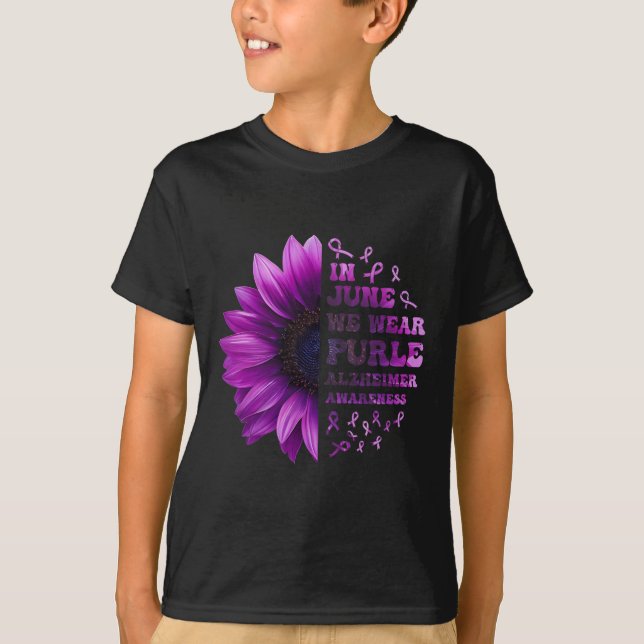 T-shirt Les souvenirs comptent Alzheimer Purple Alzheimer  (Devant)