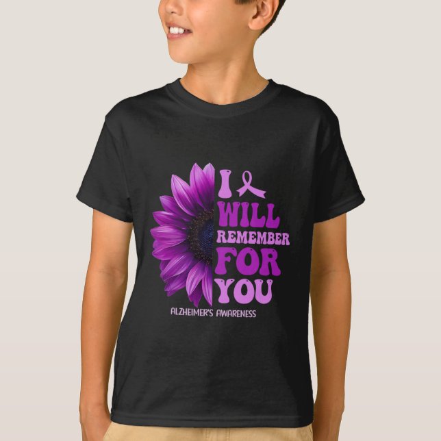 T-shirt Les souvenirs comptent Alzheimer Purple Alzheimer  (Devant)