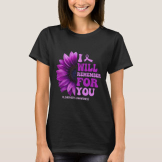 T-shirt Les souvenirs comptent Alzheimer Purple Alzheimer 