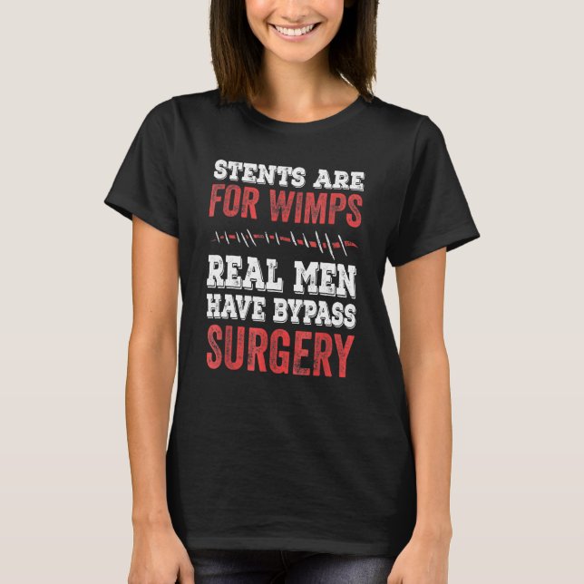 T-shirt Les Stants Mens Sont Pour Les Wimps Les Véritables (Devant)