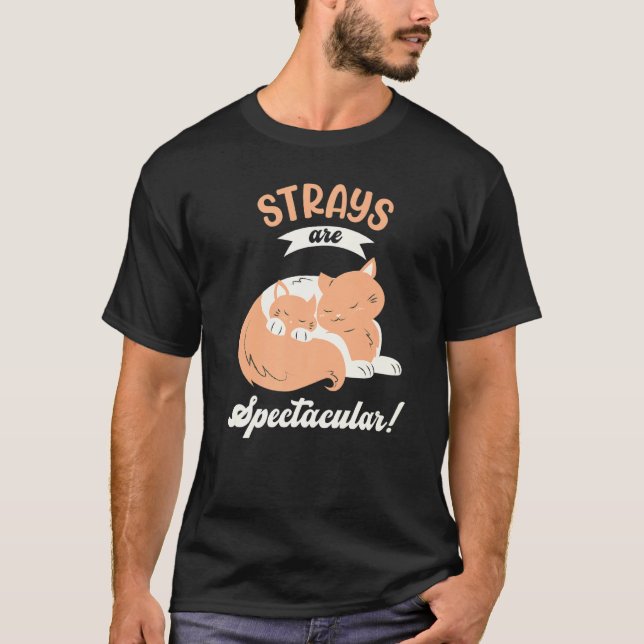 T-shirt Les Strays Sont Spectaculaires Stray Cat (Devant)