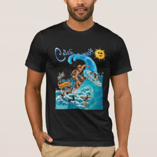 T-shirt Les surfeurs vintages disent Dude