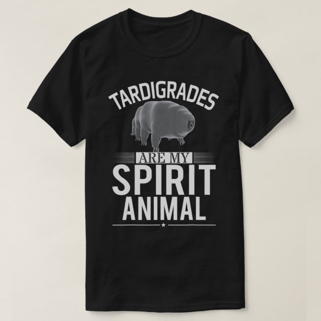 T-shirt Les Tardigrades sont mon esprit Animal Waterbear S (Design devant)
