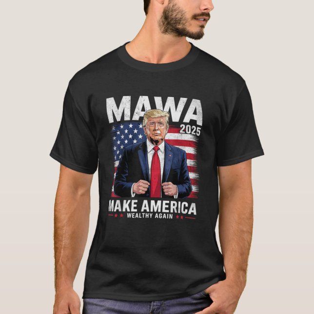 T-shirt Les tarifs douaniers de Trump rassurent l'Amérique (Devant)