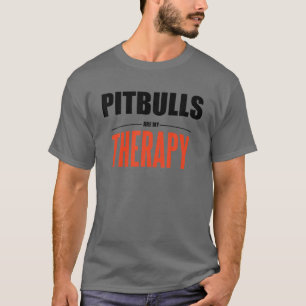 T-shirt Les taureaux sont ma thérapie - Chien drôle