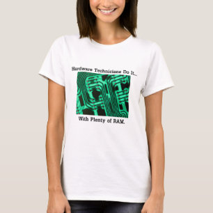 T-shirt Les techniciens de matériel informatique le font..