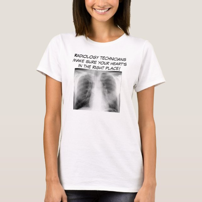 T-shirt Les techniciens de radiologie s'assurent… (Devant)