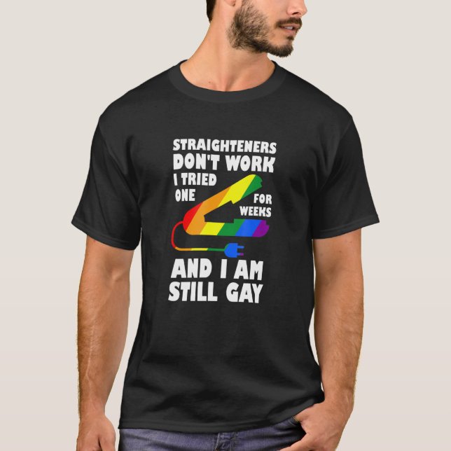 T-shirt Les tenants de droits ne travaillent pas Lgbt Prid (Devant)