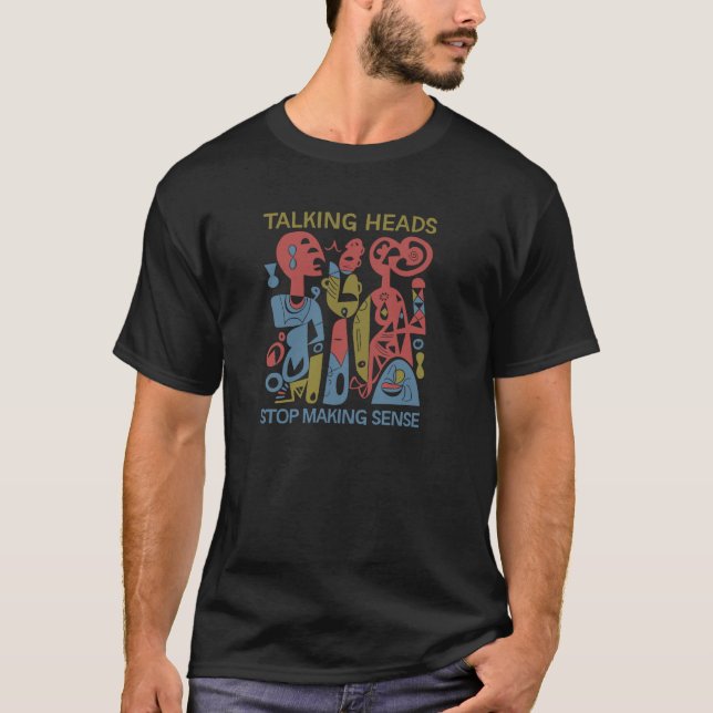 T-shirt Les têtes de discussion arrêtent de faire un bascu (Devant)