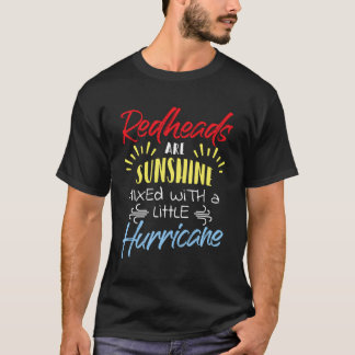 T-shirt Les Têtes Rouges Sont Sunshine Mélangées Avec Un P