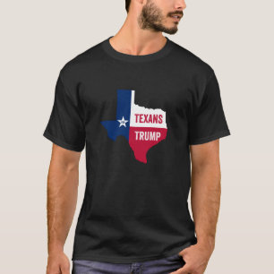 T-shirt Les Texans pour Trump 2024 Réputation présidentiel
