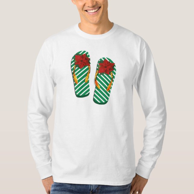 T-shirt Les tongs du Parti Xmas (Devant)
