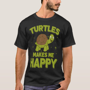 T-shirt Les tortues me rendent heureux Turtle Water Turtle