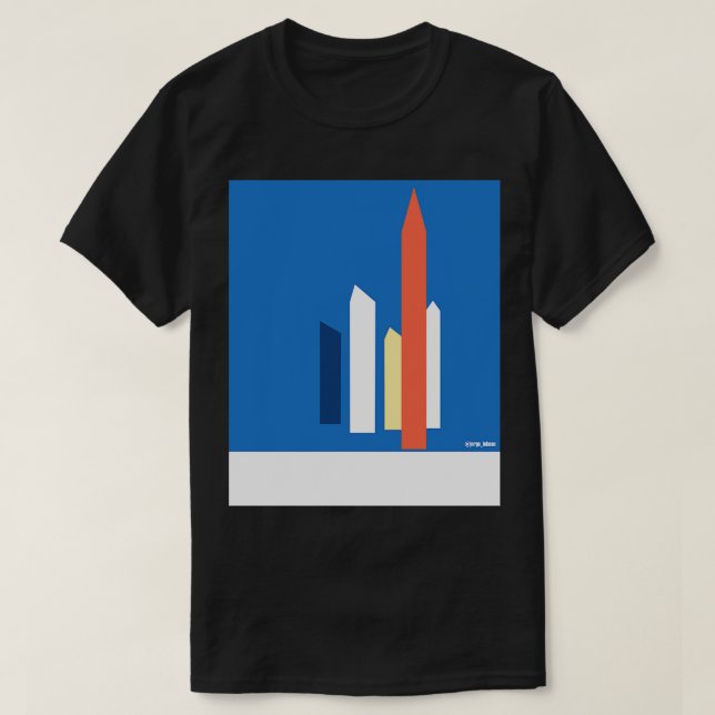 T-shirt les tours satellites art dans le paysage mexicain  (Design devant)