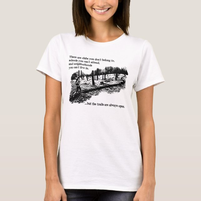 T-shirt Les traînées ouvrent toujours les femmes (Devant)