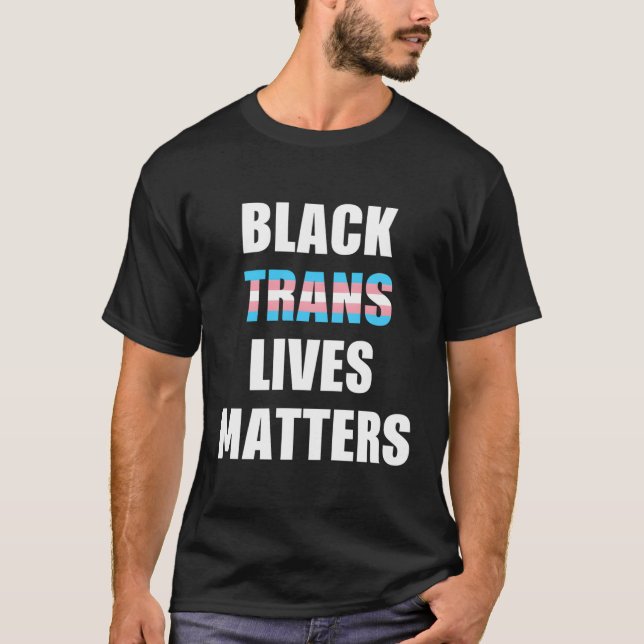 T-shirt Les trans noirs ont des enjeux (Devant)