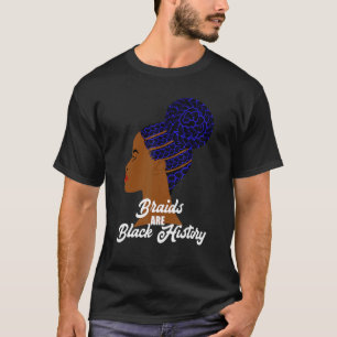 T-shirt Les tresses sont Noir Histoire Cornouailles Brailé