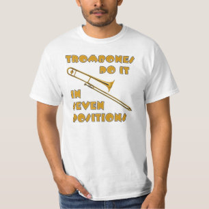 T-shirt Les trombones le font en 7 positions
