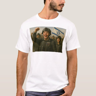 T-shirt Les troupes israéliennes célèbrent la victoire uni