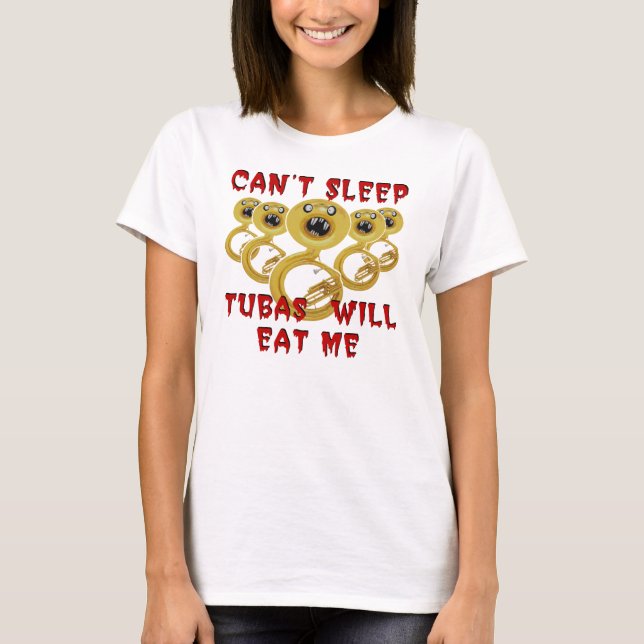 T-shirt Les tubas me mangeront tee - shirt (Devant)