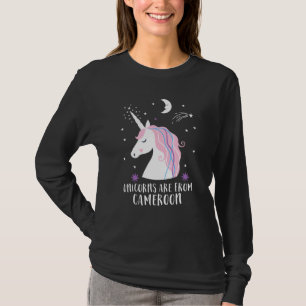 T-shirt Les Unicornes Proviennent Du Cameroun Home Country