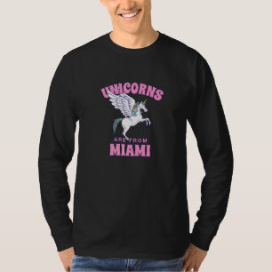 T-shirt Les Unicornes Sont De Miami Floride Amis Fl Buddy 