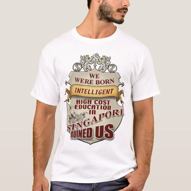T-SHIRT LES USA RUINÉS PAR ÉDUCATION TOUS (Devant)