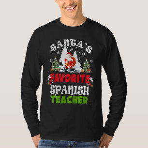 T-shirt Les Vacances de Noël du professeur d'espagnol préf