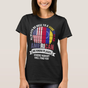 T-shirt Les Vénézuéliens Américains connaissent le Venezue