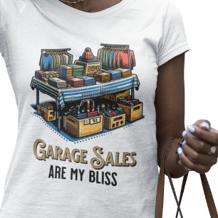 T-shirt Les Ventes de Garage Sont Mon Bonheur