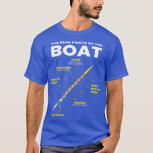 T-shirt Les Véritables Parties Du Bateau Oarsman Rower 2