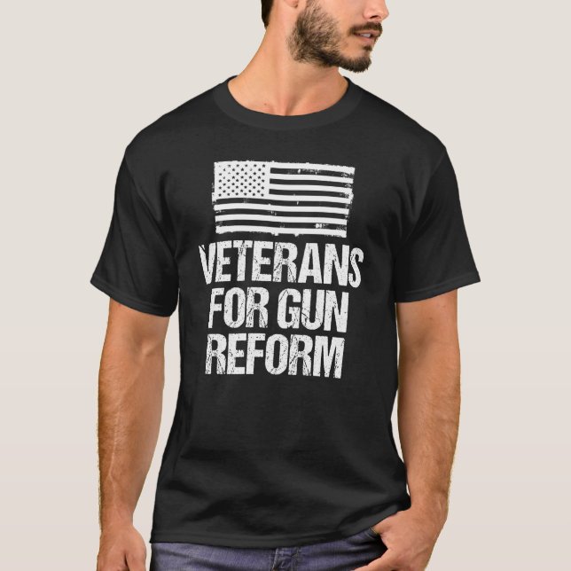 T-shirt Les vétérans de la réforme des armes à feu (Devant)