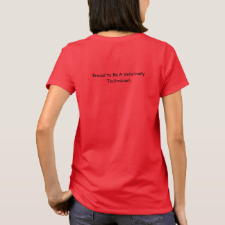 T-shirt Les vies des économies du technicien vétérinaire