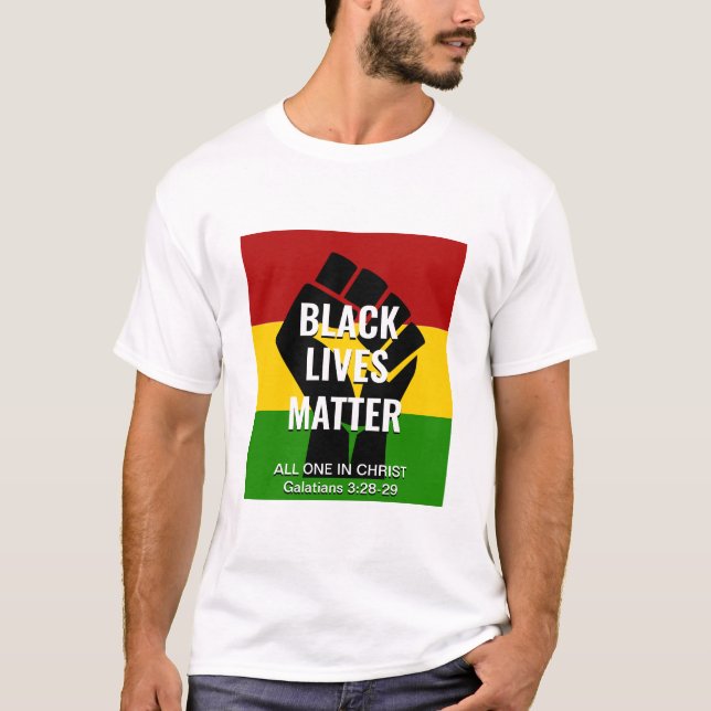 T-shirt LES VIES NOIRES COMPTENT TOUTES UNE EN Christ T-sh (Devant)