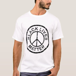 T-shirt les vies noires sont un signe de paix