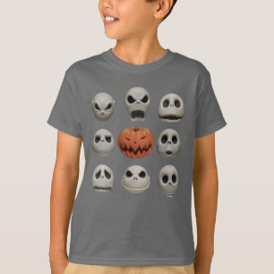 T-shirt Les visages de Jack Skellington le roi Citrouille