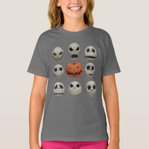 T-shirt Les visages de Jack Skellington le roi Citrouille