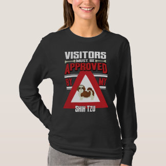 T-shirt Les Visiteurs Propriétaires Shih Tzu Doivent Être